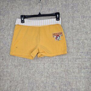 5th & Ocean Womens Pirates Yellow Shorts Striped Waistband Cotton-Blend Size 16